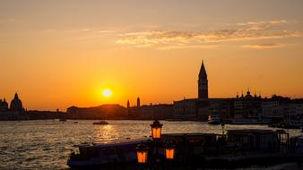 Sunset Venice Channel