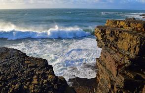 seacoast of ireland on a sunny day