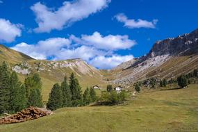 South Tyrol on a clear sunny day