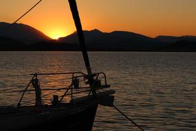 Sailing Boat Sunrise