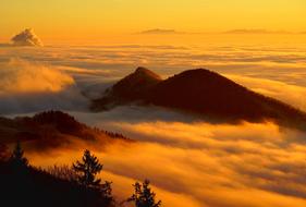 wonderful Fog Clouds Sea