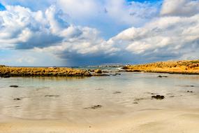 Rocky Coast in cyprus on a sunny day