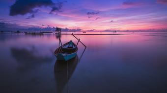 enchanting Sunrise Boat Rowing