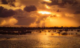 lake in Paralimni, Cyprus