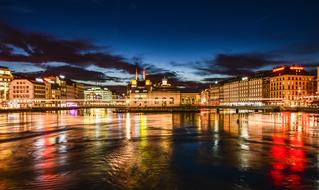 incredible City River Lights