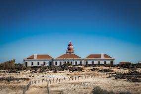 historical lighthouse on the coast