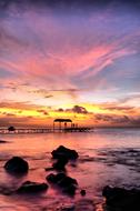 magnificent pink Sunset