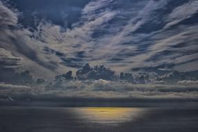 Clouds over Sea Nature