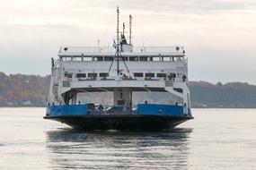 white passenger ferry