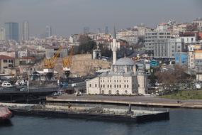panorama of Karakoy district in Istanbul