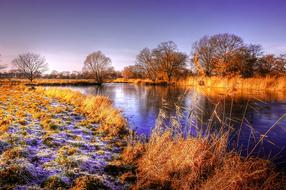 wonderful Sun Pond Water