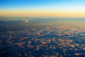 beautiful clouds in the evening