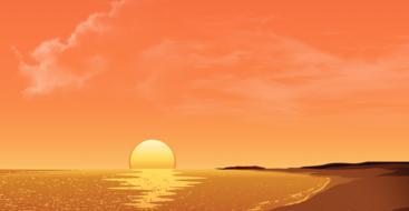 wonderful afternoon sunset