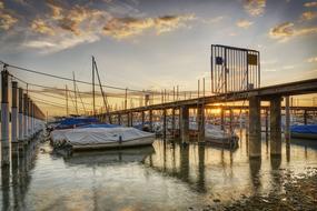 Landscape of Lake Constance Water