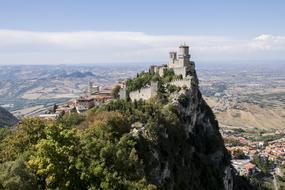 magnificent castle Of San Marino