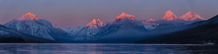 Lake Mcdonald at sunset, USA