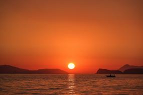 red Water Sunset