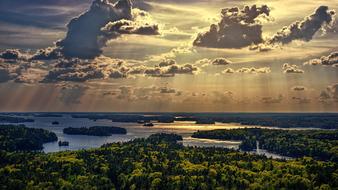 incredible Landscape beneath Clouds