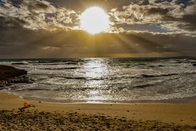 Sun Afternoon over Sea