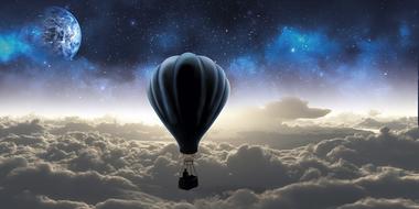 Sky Travel Outer Space drawing