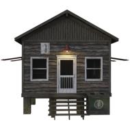 wooden cabin for camping