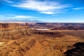 gorgeous panoramic view of rocky desert, usa, Utahs, Dead Horse Point State Park