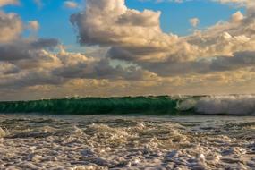 Crashing Wave on Beach