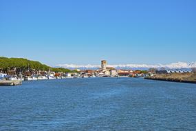 panoramic view of the laguna di marano on a sunny day