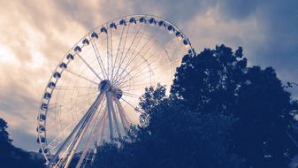 beautiful Ferris Wheel Dawn Travel