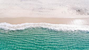 aerial view of seashore