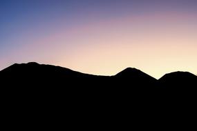 amazing Mountains Silhouette