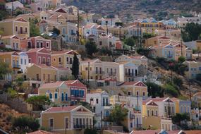 port city on the island of Symi, Greece