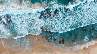 aerial view of Sea Shore Water