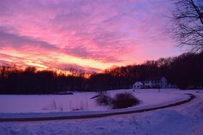 pink Sunset House