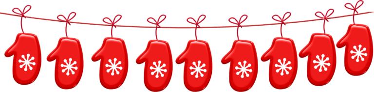christmas bunting banner red xmas drawing