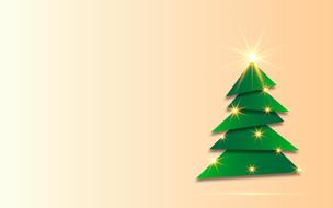 christmas small tree background drawing