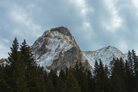 landscape of forest and Mountains peaks