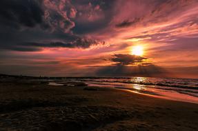 wonderful Sunset red Sky