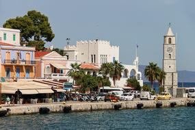 Symi City Port in Greece