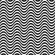 black and white wavy seamless pattern