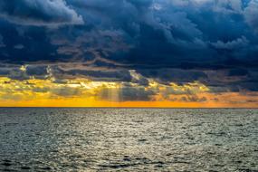 incredible Stormy Clouds Horizon, ayia napa, cyprus