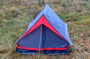 Tent Camping blue