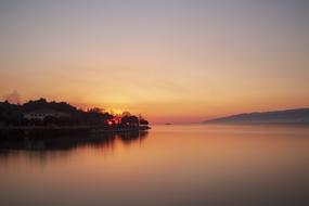 Long Uzunpozlama at Sunset