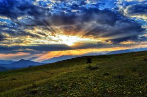 photo of a green mountainside on the Black Sea