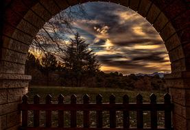 Sunset Arch Golden