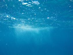 photo of air bubbles in the ocean