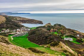 amazing Lulworth Cove Landscape