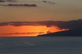 landscape of amazing Island shore at the Sunset