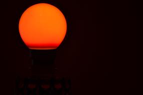 orange evening sun on a black sky