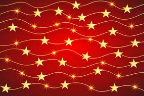 clipart of christmas stars decoration background